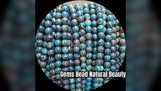 Cuentas de gemas Cuentas redondas de piedras preciosas naturales