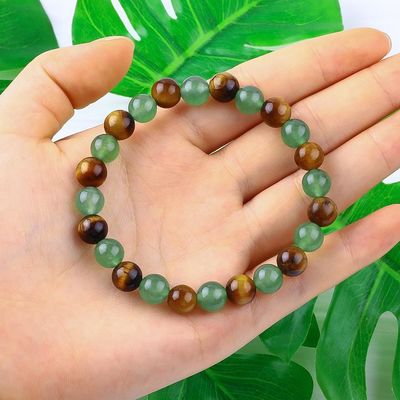 Brazaletes de cristal de piedra curativa para mujeres para energía positiva.