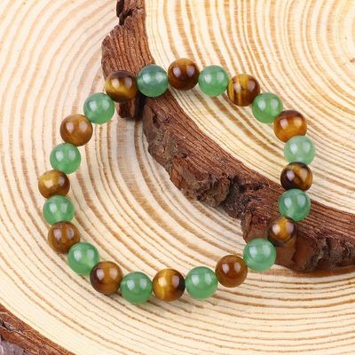 Brazaletes de cristal de piedra curativa para mujeres para energía positiva.