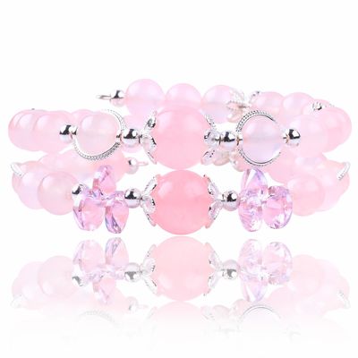 Energía curativa de las mujeres de la piedra preciosa de la pulsera de cuentas 4/6/8/10/12mm