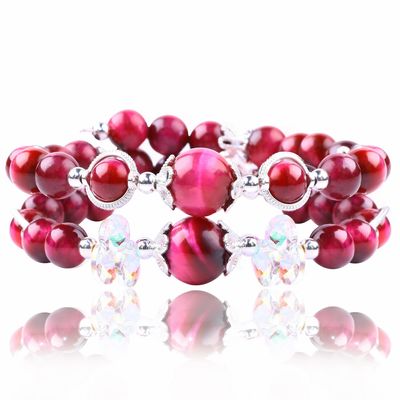 Energía curativa de las mujeres de la piedra preciosa de la pulsera de cuentas 4/6/8/10/12mm