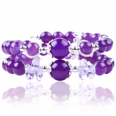 Energía curativa de las mujeres de la piedra preciosa de la pulsera de cuentas 4/6/8/10/12mm