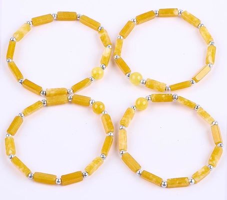 3mm/8mm/13mm Rectángulo de cuentas de energía curativa cristal de piedra preciosa brazalete