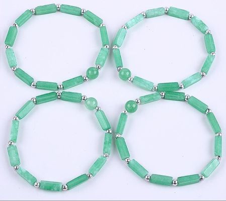 3mm/8mm/13mm Rectángulo de cuentas de energía curativa cristal de piedra preciosa brazalete
