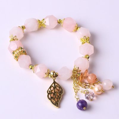 Poder curativo 10 mm de piedra preciosa con cuentas pulseras redondas con hermosos encantos