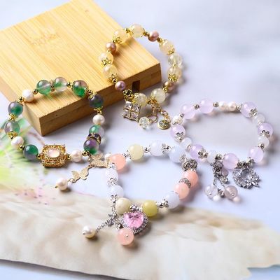 Pulseras de cristal de 10 mm con energía curativa