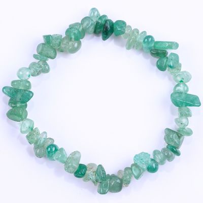 Chips irregulares de grava energía cicatrizante Chakra de piedra natural brazalete OEM ODM