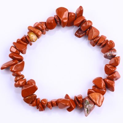 Chips irregulares de grava energía cicatrizante Chakra de piedra natural brazalete OEM ODM