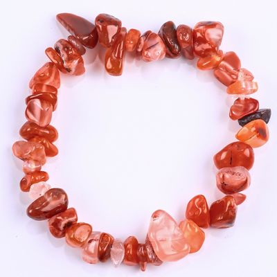 Chips irregulares de grava energía cicatrizante Chakra de piedra natural brazalete OEM ODM