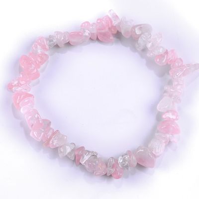 Chips irregulares de grava energía cicatrizante Chakra de piedra natural brazalete OEM ODM