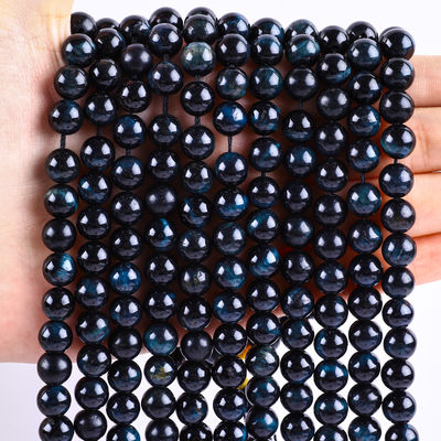 8 mm tinta ojo de tigre azul piedra preciosa cristal rosa perlas de piedra para hacer joyas