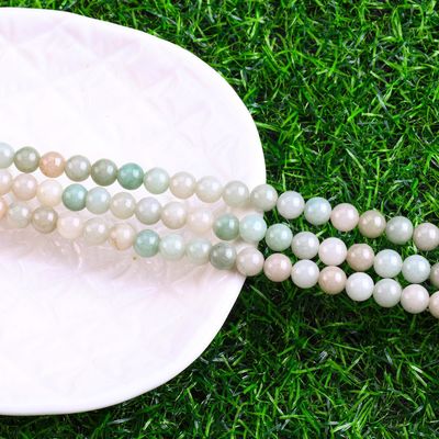 She Tai Jade Redonda Perla cristal natural de piedra preciosa de diferentes tamaños de perlas hilos de perlas sueltas para la fabricación de joyas DIY