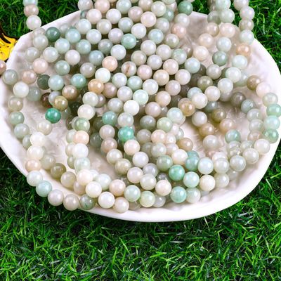 She Tai Jade Redonda Perla cristal natural de piedra preciosa de diferentes tamaños de perlas hilos de perlas sueltas para la fabricación de joyas DIY