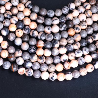 8 mm de piedra natural rosa de cebra, cuentas de piedra preciosa de cristal para la fabricación de joyas