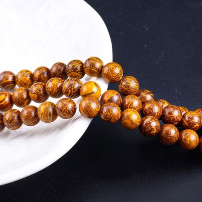 Jade de hilo dorado cuentas redondas cristal natural piedra preciosa hebras sueltas de cuentas para hacer joyas