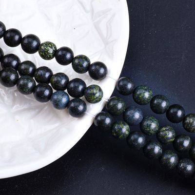 Cuerdas de perlas redondas de cristal natural de piedra preciosa hebras de perlas sueltas para la fabricación de joyas DIY