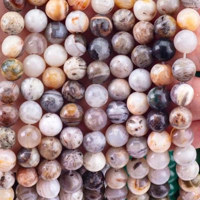 Genuino de bambú natural piedra preciosa de ágata para joyería hacer Diy brazalete collar de anillo
