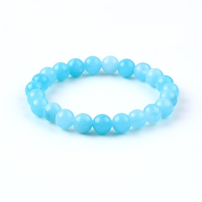 Brazaletes de piedras preciosas de curación Aquamarinos Brazaletes de curación de fiesta Joyería OEM