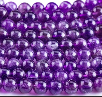 Ametista oscuro Perlas de piedra semipreciosa Piedra preciosa suelta Para la fabricación de joyas