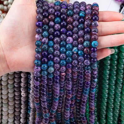 Ágata de piedra semipreciosa agata agatada para hacer joyas