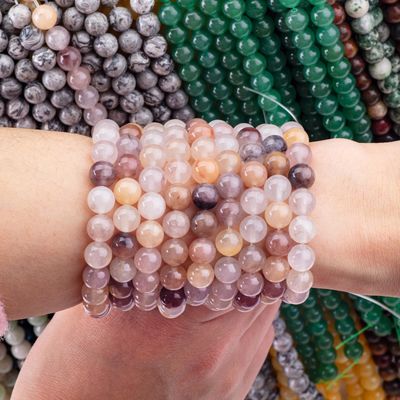 Piedra violeta de cuentas sueltas 4mm cuentas semipreciosas para joyas de fiesta