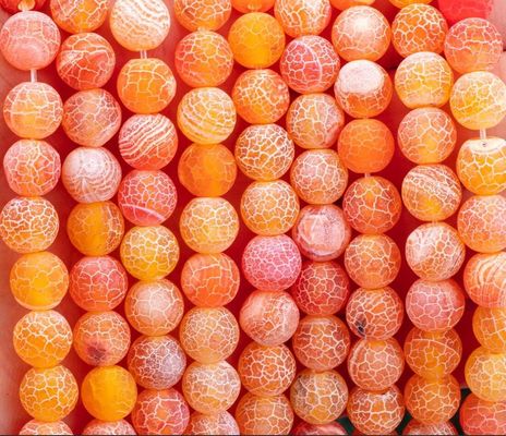 Agate naranja con aguas frías de cuentas sueltas de 2 mm cuentas semipreciosas