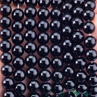 8 mm de ónix negro Perlas de piedra preciosa de cristal para la fabricación de joyas