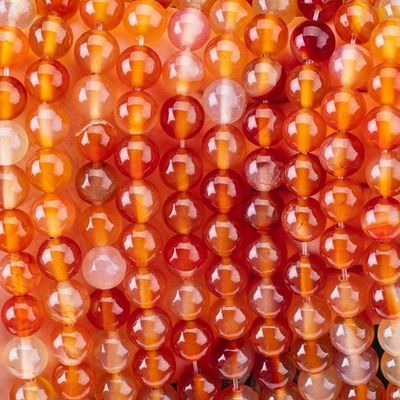 8 mm de fuego de cuarzo de piedras preciosas cuentas de cristal de piedra curativa para la fabricación de joyas