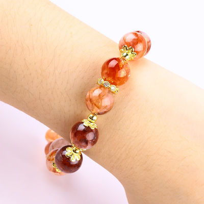 Arte hecho a mano de piedras preciosas con cuentas Brazalete de hematita Cuartzo Esfera de piedra Brazalete de mariposas ajustable Brazalete para fiesta