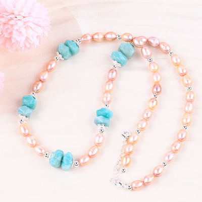 6mm Perlas de agua dulce Collar de joyas Energía curativa