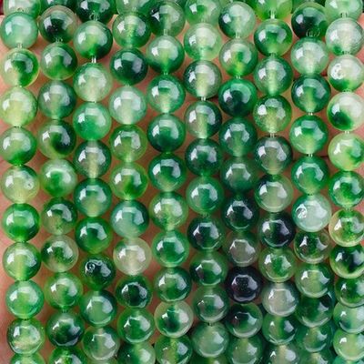 8 mm de mosca clara de ágata de piedras preciosas cuentas de cristal de piedra curativa para la fabricación de joyas