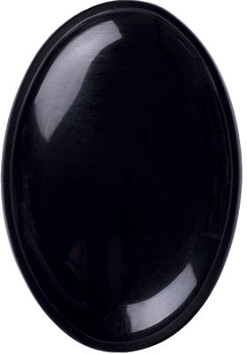 Obsidiana negra natural pulida piedra de palma Obsidiana negra de bolsillo preocupación piedra preciosa para reducir el estrés Decoración del hogar