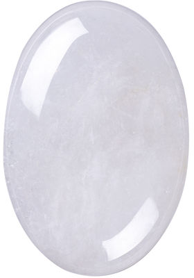 Piedra de palma natural de cuarzo claro unisex oval piedra de cuarzo claro para energía Reiki Chakra meditación liberación de ansiedad
