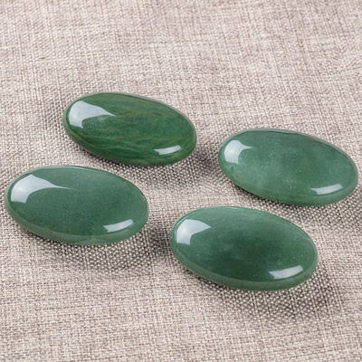 Aventurina verde natural pulida piedra de palma Aventurina verde de bolsillo preocupación piedra preciosa para reducir el estrés Decoración del hogar