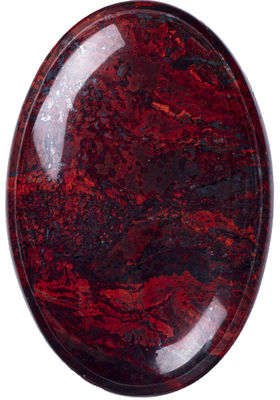 Piedra de palma de jaspe de flores rojas naturales - Cristal curativo para el equilibrio energético y la conexión a tierra