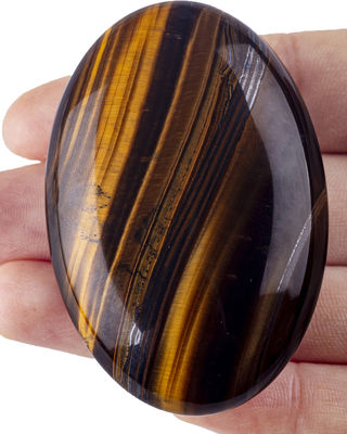 Ojo de tigre natural piedra de palma curativa de bolsillo pulido ojo de tigre piedras de roca irregulares piedra de preocupación liberación de ansiedad