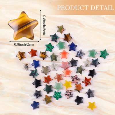 Estrella de piedra preciosa de curación de cristal Estrella de piedra para joyería DIY
