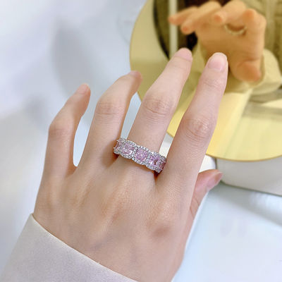 Deluxe amarillo de piedra preciosa boda y anillos de compromiso para la fiesta