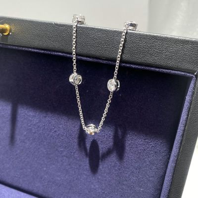 Brillante 925 de plata esterlina Moissanite Diamante Brazalete para mujeres