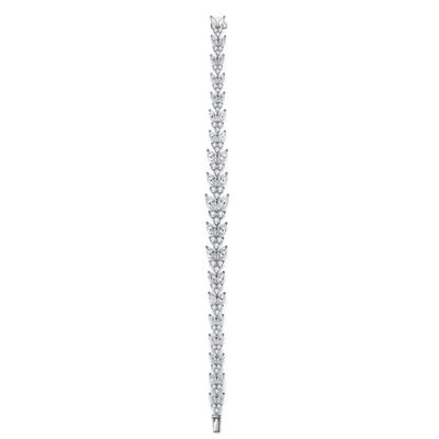 18K Oro Oreja de Trigo Moissanite Brazalete de Tenis para el compromiso