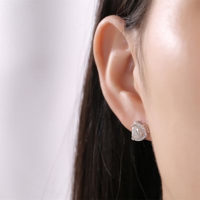 Moissanite 925 de plata esterlina de auriculares soporte OEM ODM