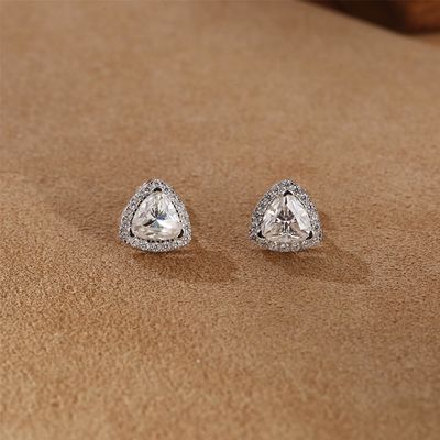 Moissanite 925 de plata esterlina de auriculares soporte OEM ODM