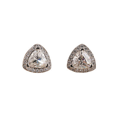 Moissanite 925 de plata esterlina de auriculares soporte OEM ODM