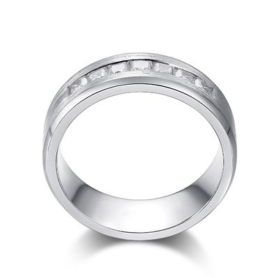 Anillo de compromiso de diamantes de oro Moissanite de 18k Color personalizado