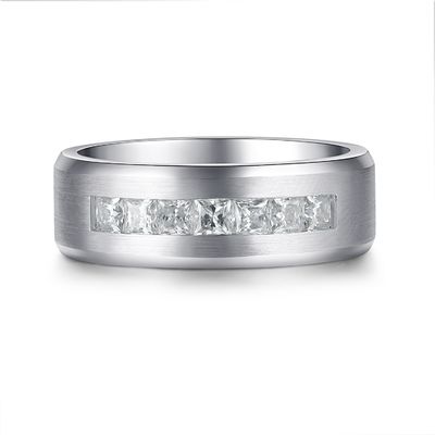 Anillo de compromiso de diamantes de oro Moissanite de 18k Color personalizado