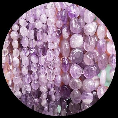Piedra preciosa de cristal natural de forma irregular cuarzo rosa / cuarzo de fresa / amatista / cuarzo claro hebras sueltas de cuentas