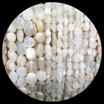 Perlas de cristal natural piedra preciosa de forma irregular hilos de perlas sueltos para la fabricación de joyas