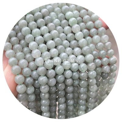 Venta al por mayor de cuentas redondas de piedra natural cuentas redondas sueltas de piedras preciosas accesorios 8mm de aguamarina cuentas sueltas para joyería DIY