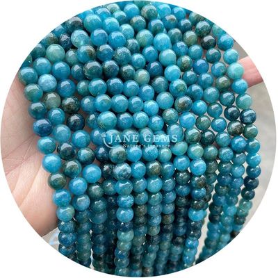 Venta al por mayor de cuentas redondas de piedra natural cuentas redondas sueltas de piedras preciosas accesorios 8mm de aguamarina cuentas sueltas para joyería DIY