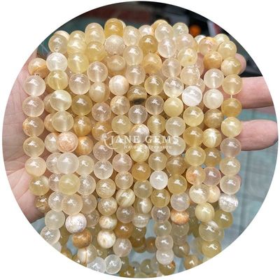 Venta al por mayor de cuentas redondas de piedra natural cuentas redondas sueltas de piedras preciosas accesorios 8mm de aguamarina cuentas sueltas para joyería DIY